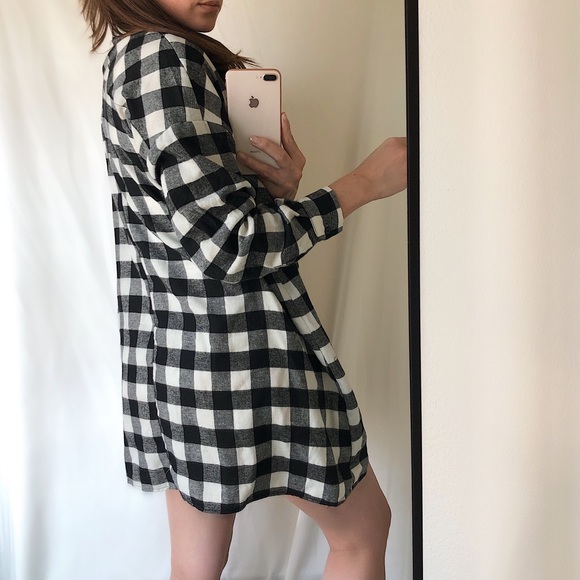 Plaid Shirt-Dress - Picture 4 of 7